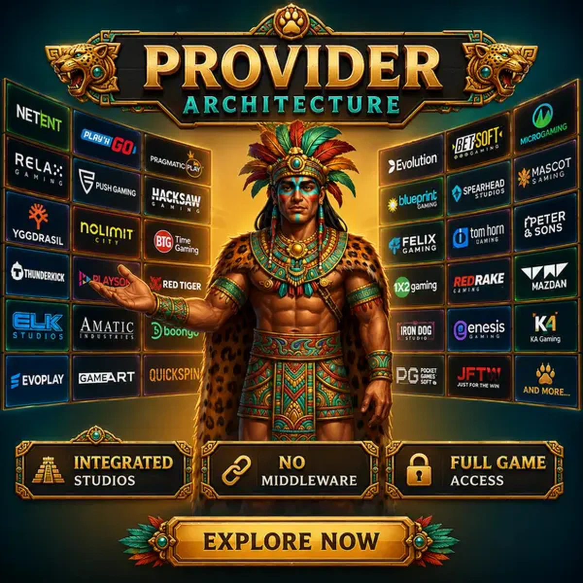 Jaguar Warden präsentiert kuratierte Slots-Sammlung in der Provider Architecture-Spielhalle