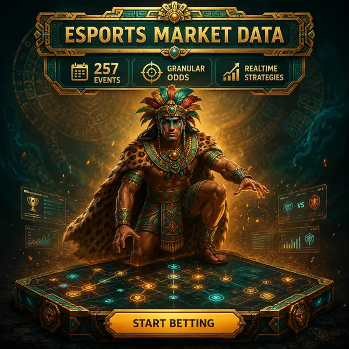 Jaguar Warden strategisiert Esports-Wetten-Züge am Rolldorado Casino leuchtenden Board