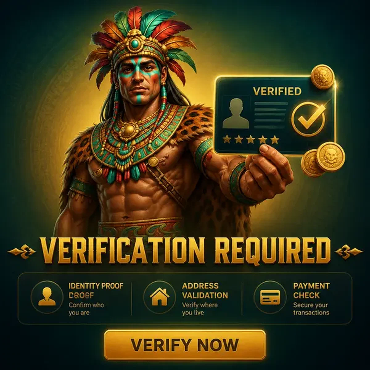 Jaguar-Wächter präsentiert Identitätsprüfung am Rolldorado KYC-Checkpoint