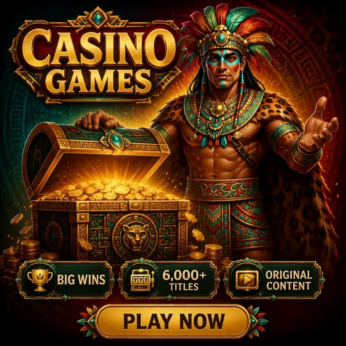 Spieler öffnet Schatztruhe und enthüllt große Gewinne bei Rolldorado Casino Games